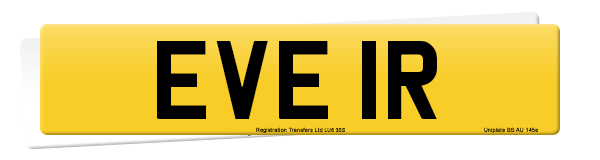 Registration number EVE 1R